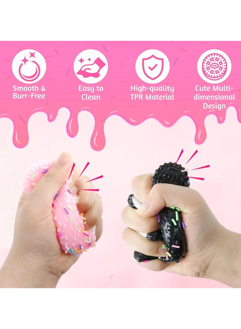 قطعتان من لعبة إسفنجية، ألعاب تخفيف التوتر للبالغين والأطفال، ألعاب تململ كاواي فوفو إسفنجية، كرة إسفنجية للإجهاد، ألعاب تخفيف القلق من موتشي إسفنجية من أجل هدايا الحفلات - Image 3